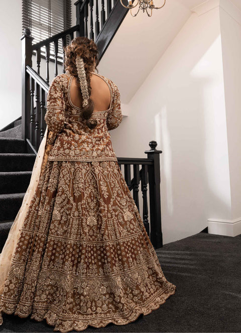 RAZIA BRIDAL PEPLUM LEHENGA CHOLI