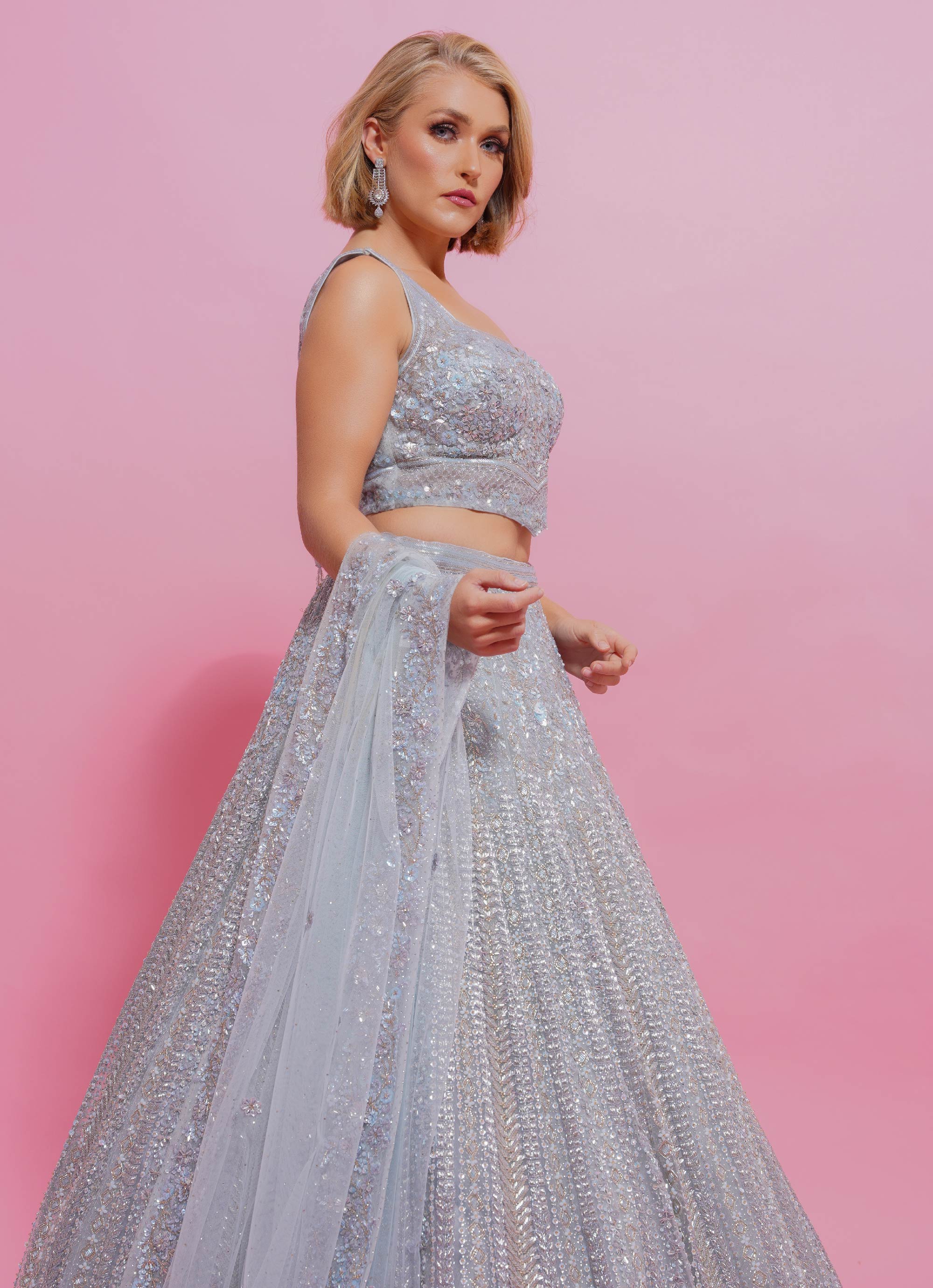 KAHKASHAN LEHENGA CHOLI CRYSTAL LONDON