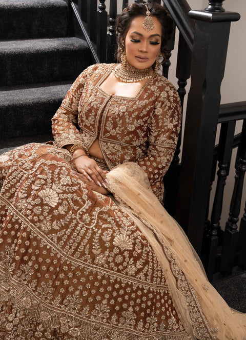 RAZIA BRIDAL PEPLUM LEHENGA CHOLI