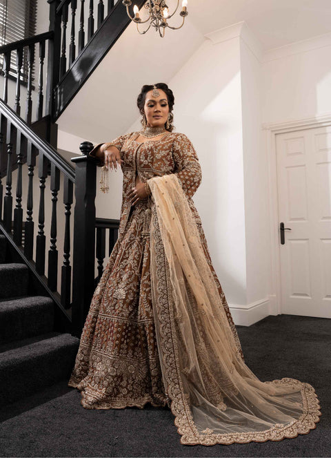 RAZIA BRIDAL PEPLUM LEHENGA CHOLI