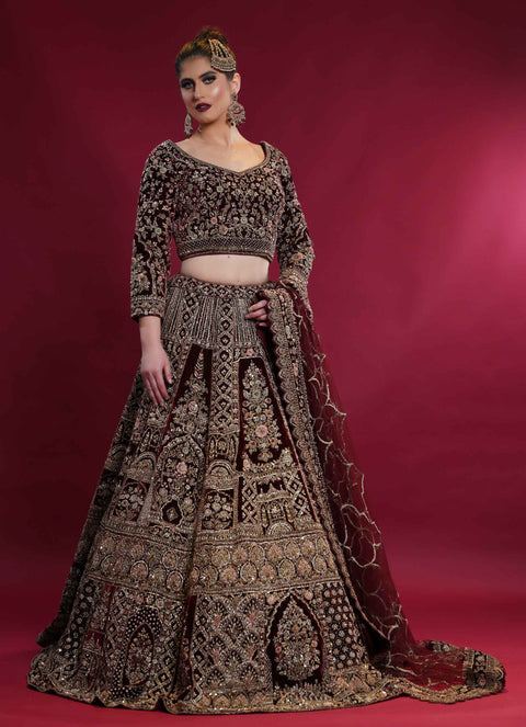 TAJWARA LUXURY FLOOR LENGTH LEHENGA CHOLI