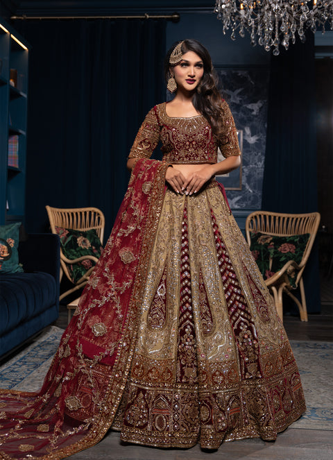 GUl-E-MAHA LUXURY BRIDAL LEHENGA