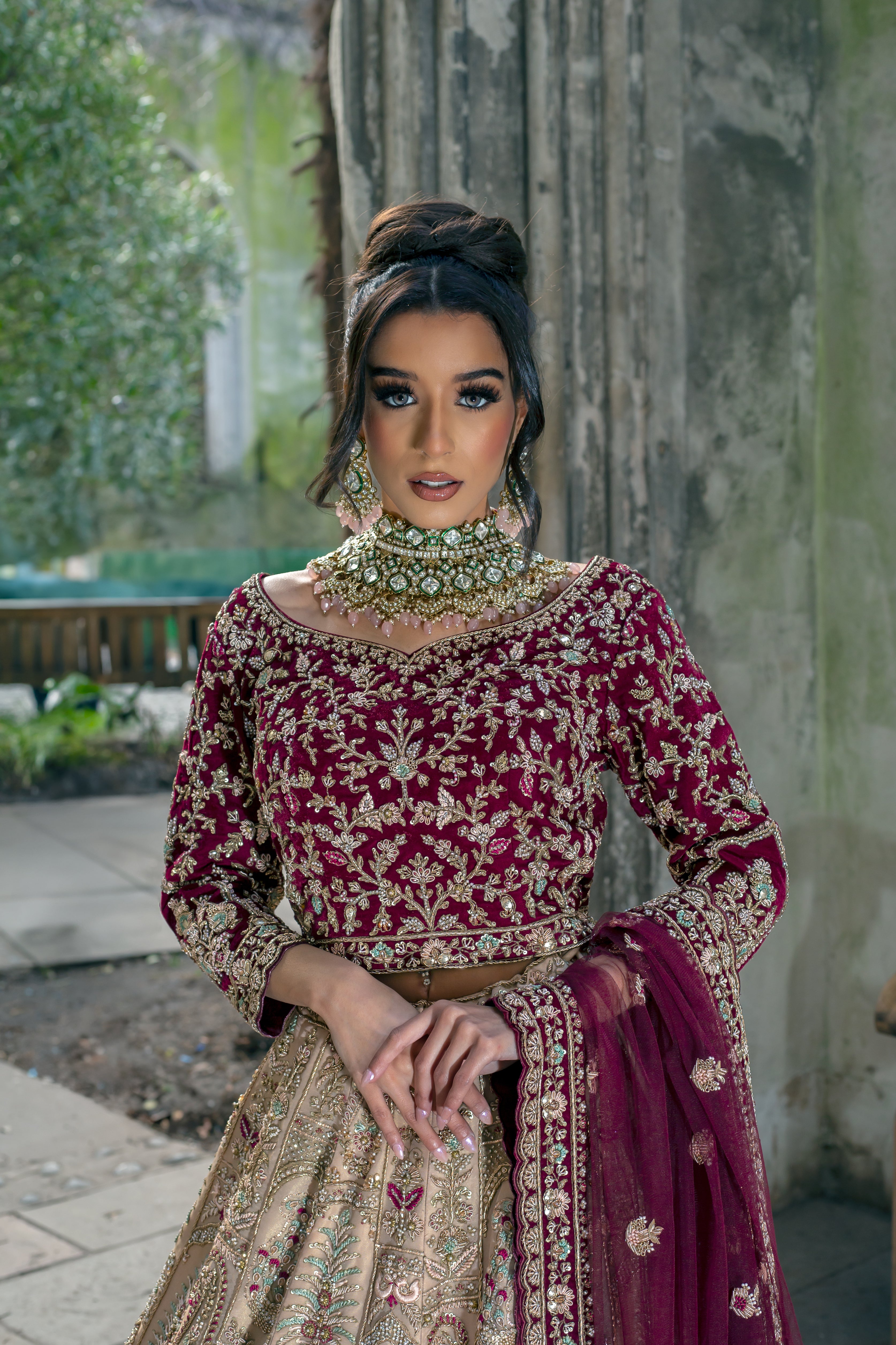 MEHRUN BRIDAL LEHENGA CHOLI– CRYSTAL LONDON