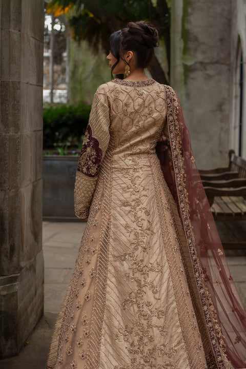 MEHERIN FRONT SLIT BRIDAL GOWN