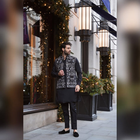 SHAHBAZ KURTA & TROUSER WITH WAISTCOAT