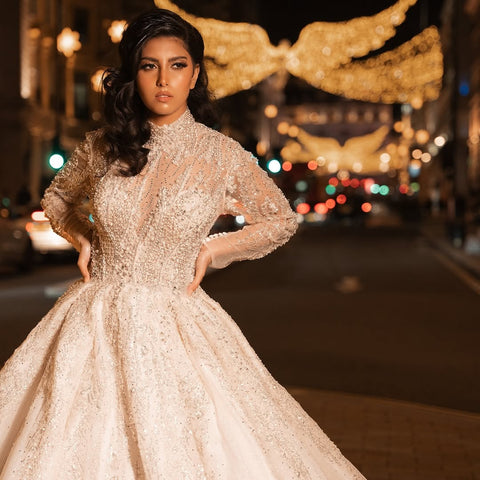 ANASTASIA WHITE BRIDAL GOWN WITH TRAIN