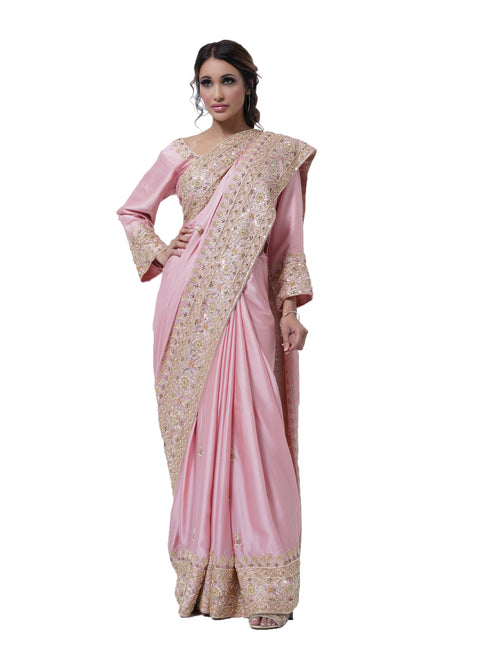 ELENA HEAVY EMBELISHED SILK BRIDAL SAREE