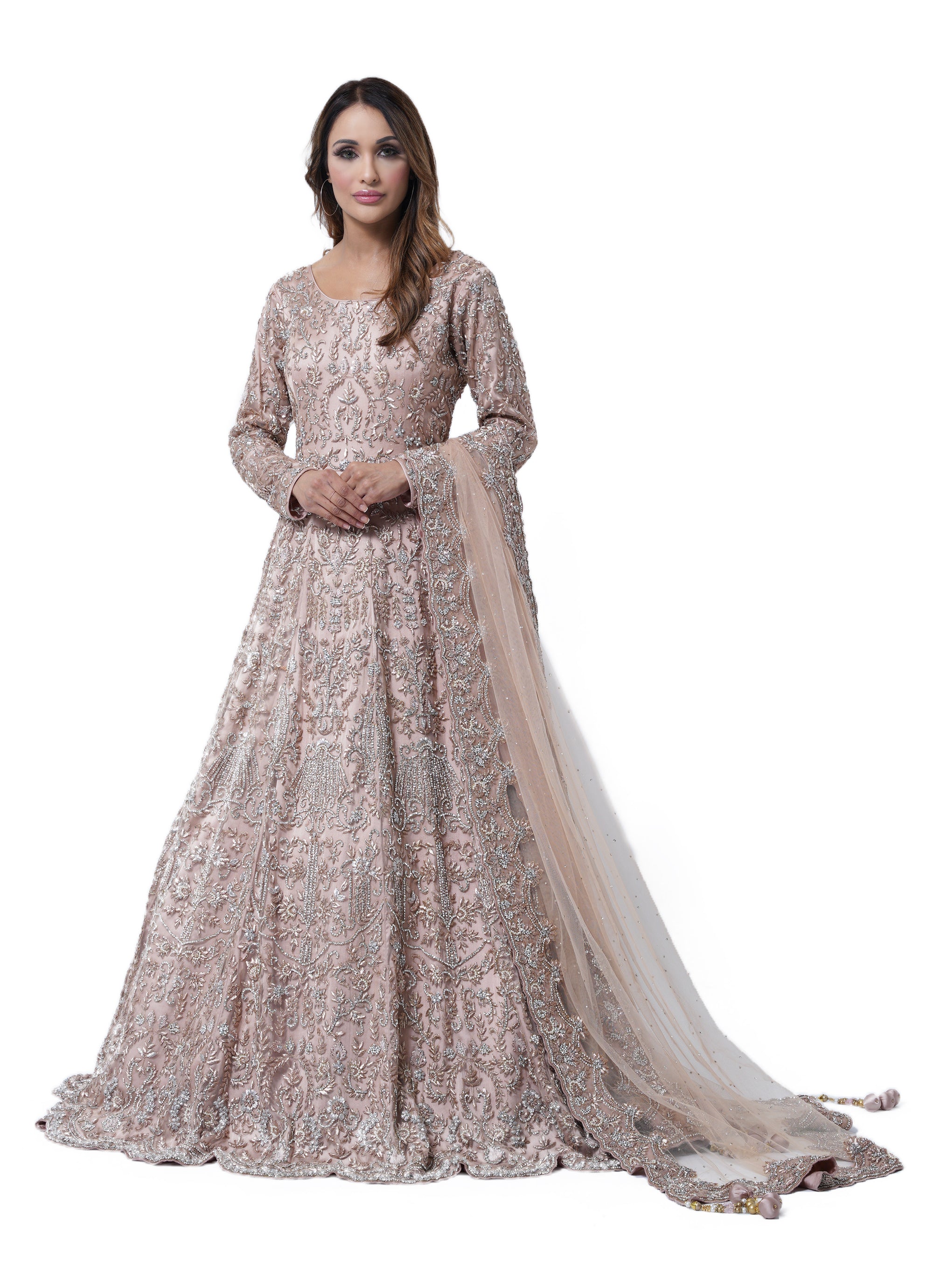 Rosea Mirage Crystal Mesh Gown -VeLour de Luxe Award Show Couture Collection main image 0